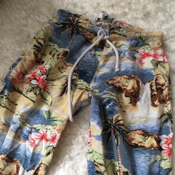 Reworked Vintage Tropical Ocean View Printed Pants-CA5 - Picture 10 of 12